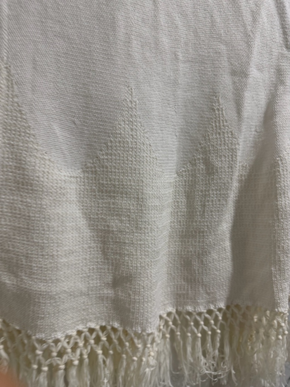 Lilly Pulitzer Tatum cardigan fringe costal Beach white sweater medium - Picture 5 of 8